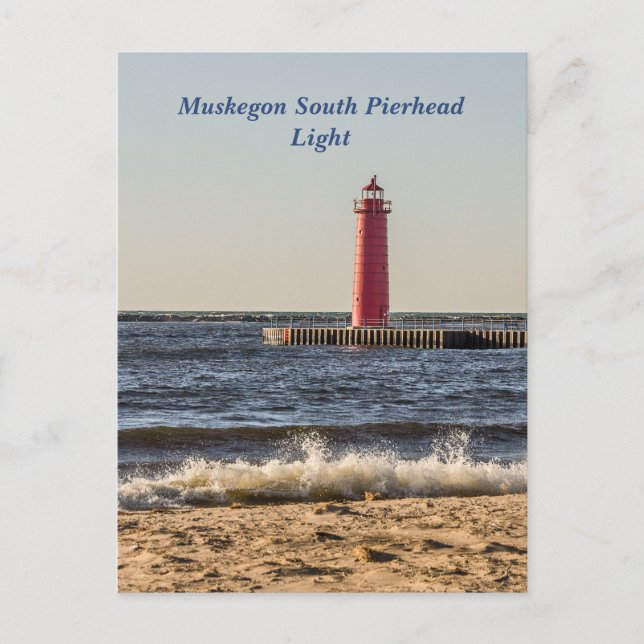 Postal Luz Muskegon South Pierhead (Anverso)