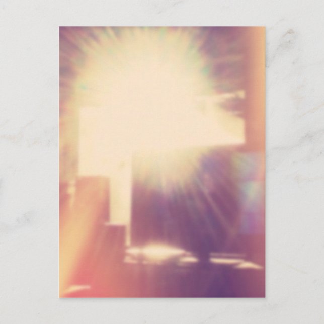 Postal Luz solar Hipster (Anverso)