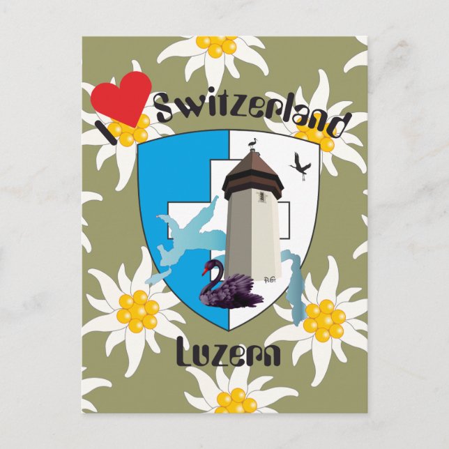 Postal Luzern Schweiz Postkarte (Anverso)