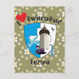 Postal Luzern Schweiz Postkarte