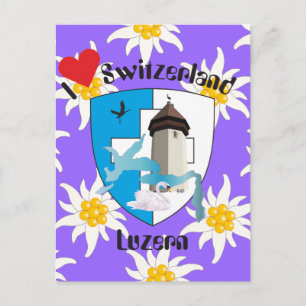 Postal Luzern Schweiz Postkarte