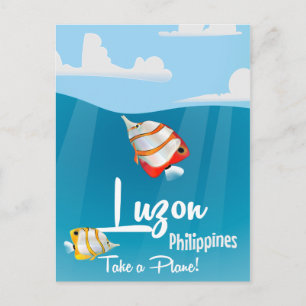 Postal Luzon, afiche de viaje del personalizado filipino