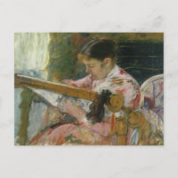 Lydia En Un Toque De Tapiz, Mary Cassatt