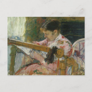Postal Lydia En Un Toque De Tapiz, Mary Cassatt