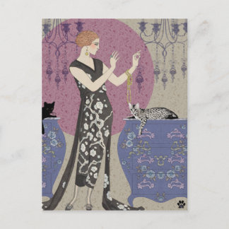 Postal Lydia y Bengala en Mauve y Taupe