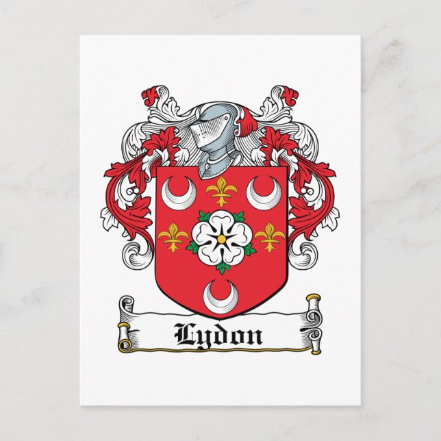 Postal Lydon Family Crest (Anverso)
