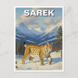 Postal Lynx en Sarek National Park Suecia Viajes