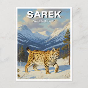 Postal Lynx en Sarek National Park Suecia Viajes