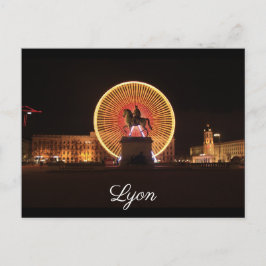 Postal Lyon Bellecour nuit