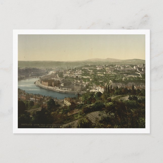 Postal Lyon Cityview, Francia (Anverso)