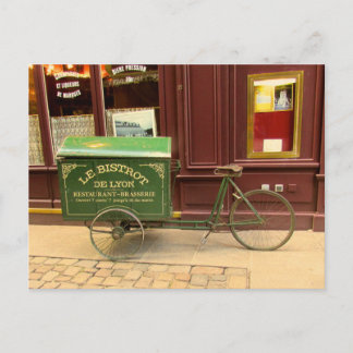 Postal Lyon, France Postcard. Bicicleta, calles adobadas