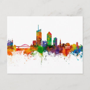 Postal Lyon France Skyline