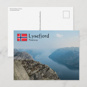 Postal Lysefjord Noruega
