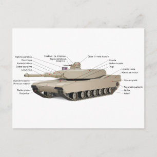 Postal M1 Abrams Tank