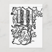 M - La letra decorativa M