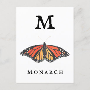 Postal "M" para monarca