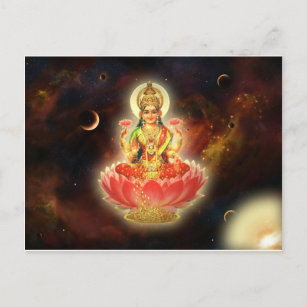 Postal Maa Maha Lakshmi Devi Laxmi Diosa de la Riqueza