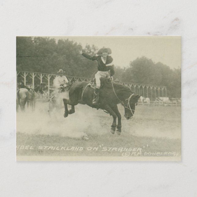 Postal Mabel Strickland en Stranger. (Anverso)