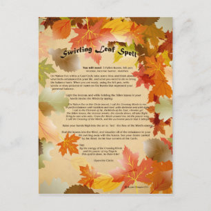 Postal Mabon Swirling Leaf Spell