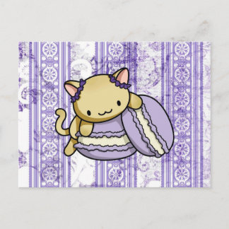 Postal Macaron Kitty