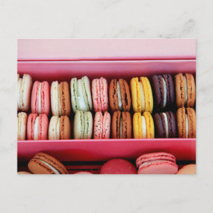 Postal Macarones de diferentes colores