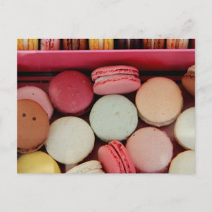 Postal Macarones de diferentes colores