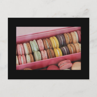 Postal Macarones de diferentes colores