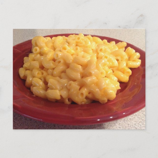Postal Macaroni y queso (Anverso)