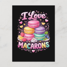 Postal Macarons de Amor Dulce