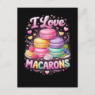 Postal Macarons de Amor Dulce