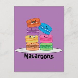 Postal Macaroon Macaroons Cocie dulce postre