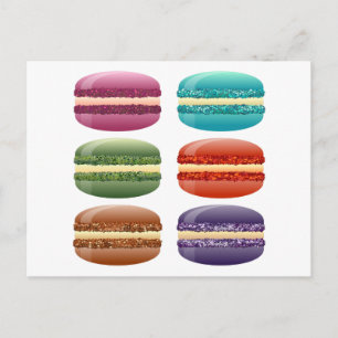 Postal macarras de arco iris