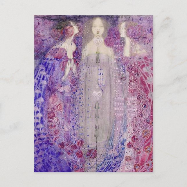 Postal MacDonald Art Nouveau Los Tres Perfumes (Anverso)