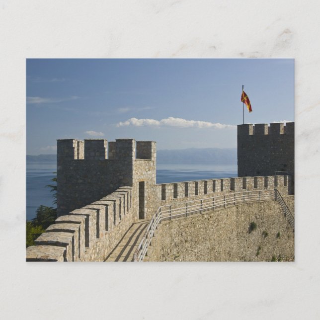 Postal MACEDONIA, Ohrid. Castillo de Car Samoil - Castill (Anverso)