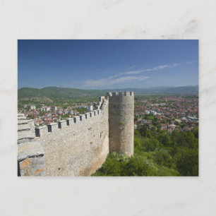 Postal MACEDONIA, Ohrid. Castillo del coche Samoil /