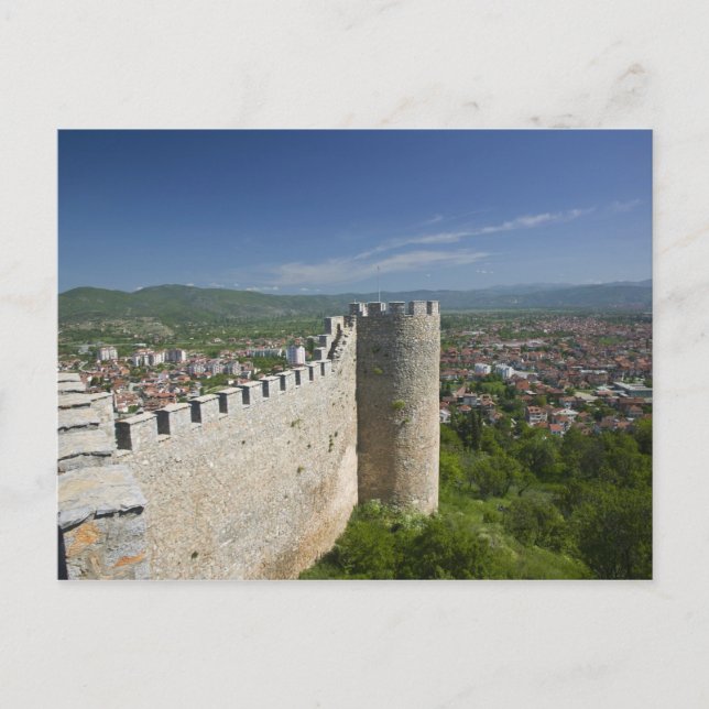 Postal MACEDONIA, Ohrid. Castillo del coche Samoil / (Anverso)