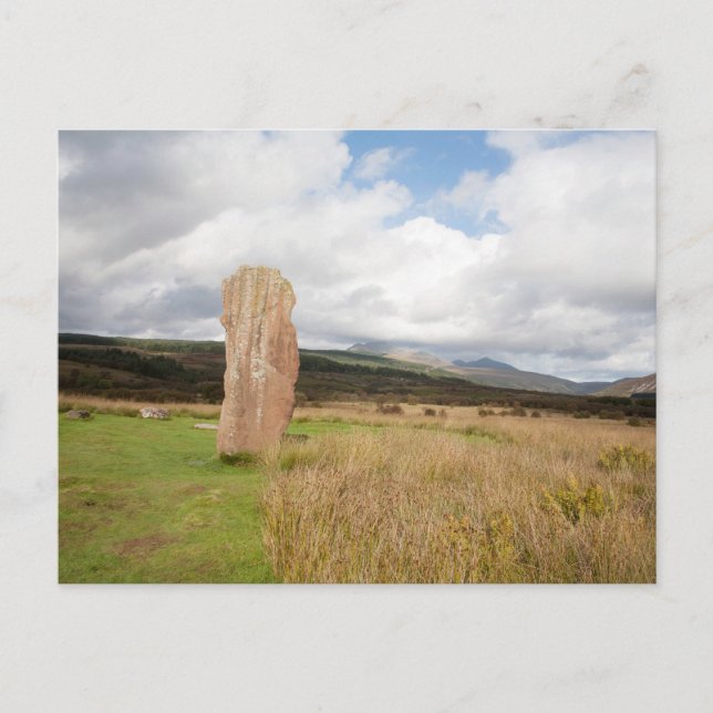 Postal Machrie Moor de piedra permanente (Anverso)
