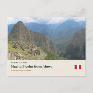 Postal Machu Picchu desde arriba