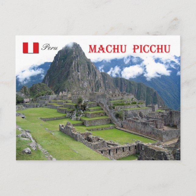 Postal Machu Picchu, Perú (Anverso)