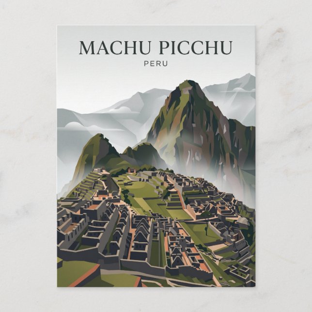 Postal Machu Picchu Perú (Anverso)