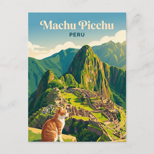 Postal Machu Picchu Perú (Anverso)