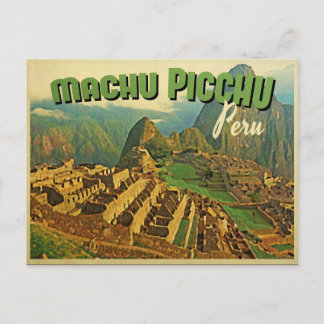 Postal Machu Picchu Perú
