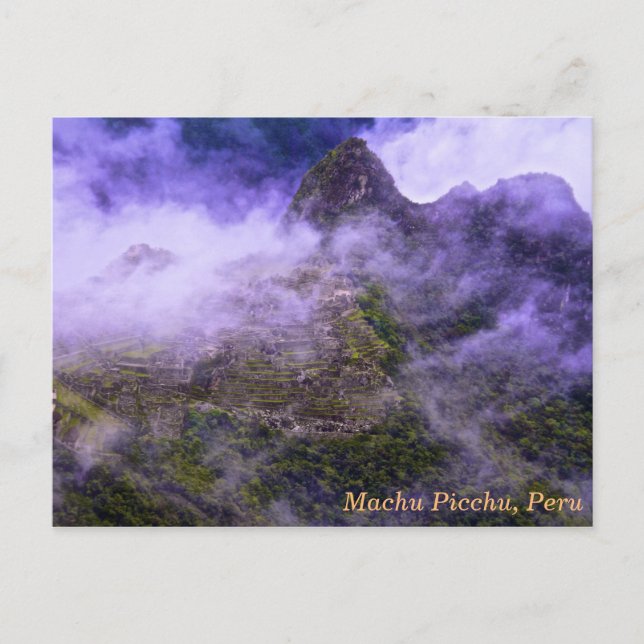 Postal Machu Picchu, Perú (Anverso)
