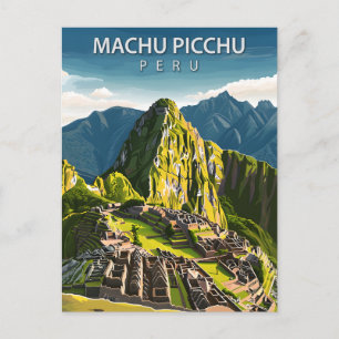 Postal Machu Picchu Perú Viajes Ruinas Incas