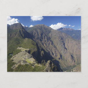 Postal Machu Picchu visto desde Huayna Picchu, UNESCO