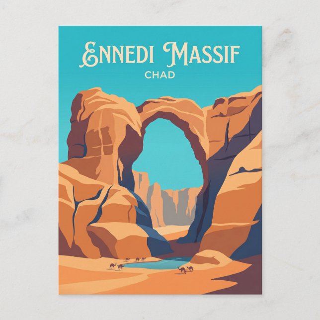 Postal Macizo de Ennedi Chad (Anverso)