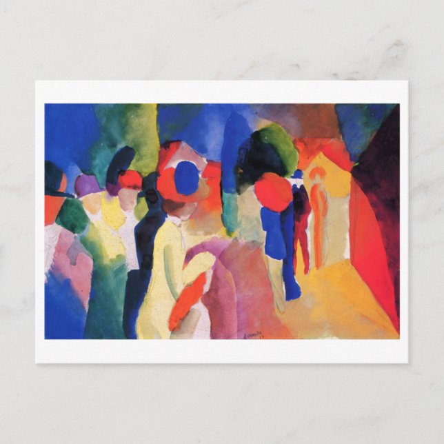 Postal Macke de Agosto - Con Cuchilla Amarilla 1913 (Anverso)