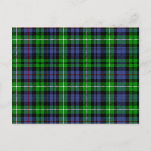 Postal MacKenzie Tartán (alias Seaforth Highlanders Tartá (Anverso)