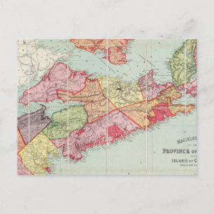 Postal Mackinlay's map of the Province of Nova Scotia