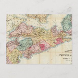 Postal Mackinlay's map of the Province of Nova Scotia 2